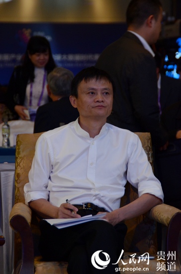 圖為馬云參加數博會。