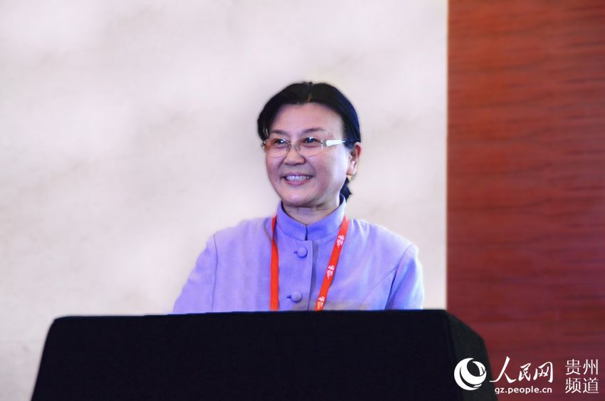 圖為全國政協委員、全國政協提案委員會委員、人民網董事長、人民日報社原副總編馬利現場致辭