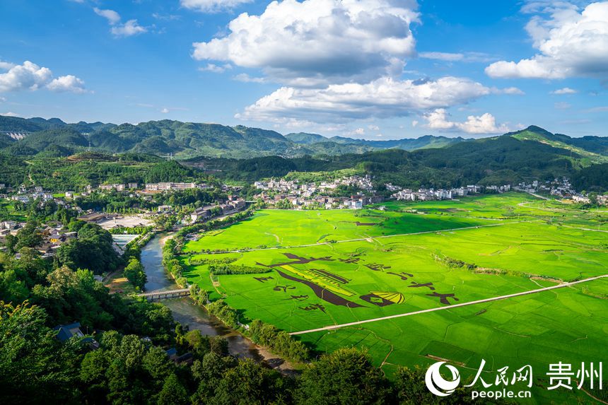 被清龍河環繞的底窩壩壩區。人民網 涂敏攝