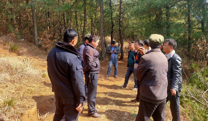 綜治多元調解中心組織多部門調解村民糾紛。秀水派出所供圖