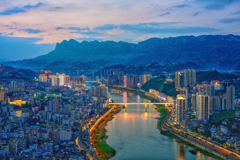 思南縣城全貌  思南縣委宣傳部供圖