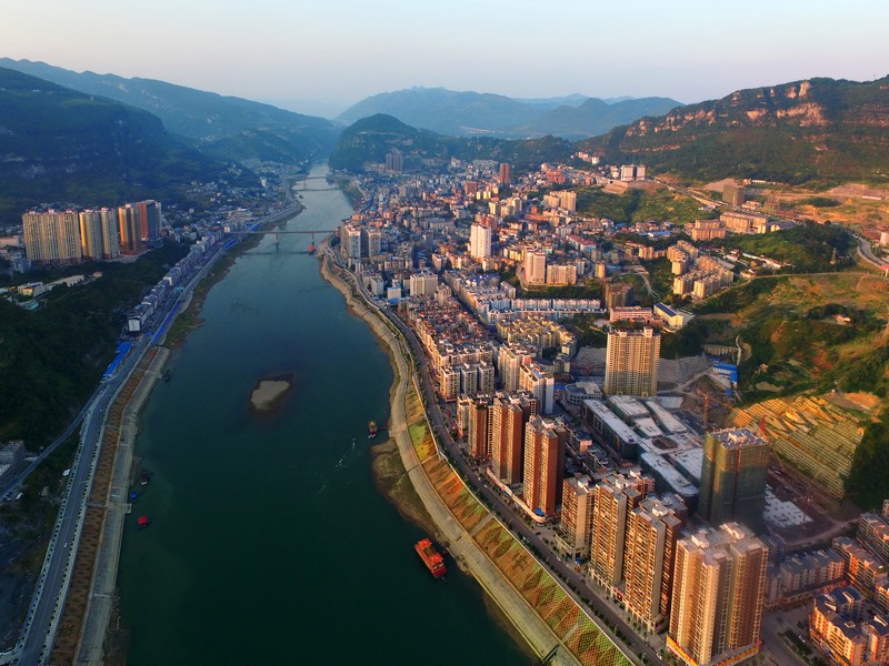 思南縣城全貌。任志平攝