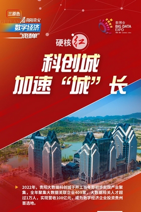 【聚焦2023數博會】三原色看貴陽貴安數字經濟“成績單”丨硬核紅·科創城加速“城”長