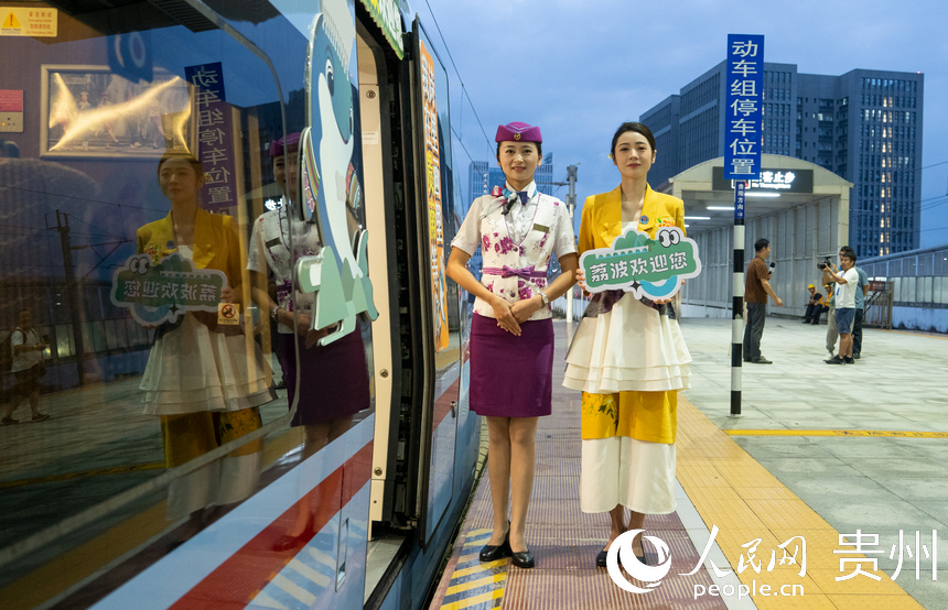 貴南高鐵貴陽至荔波段正式開通運營。人民網 陽茜攝
