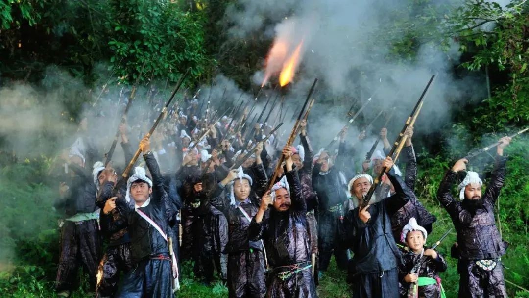 黔東南岜沙苗寨。