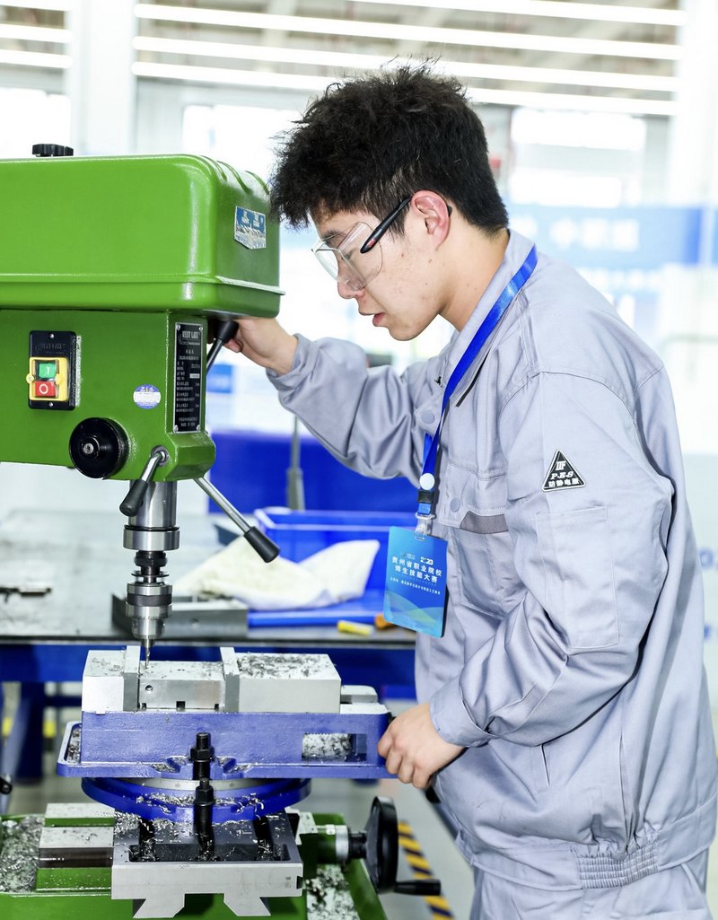 學生參加貴州省職業院校師生技能大賽。貴陽職業技術學院供圖