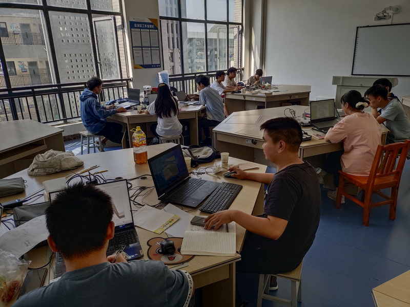 貴州交通職業技術學院團隊培訓參賽場景。貴州交通職業技術學院供圖