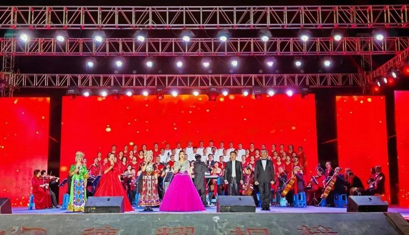 桐梓冬季村晚啟動。桐梓縣融媒體中心供圖