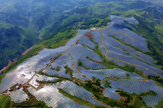 貴州金元威寧能源么站電站。威寧能源公司供圖