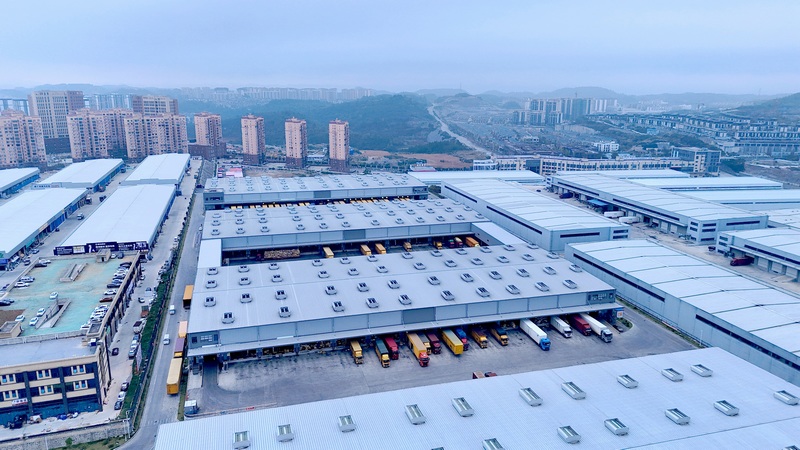 位于龍里縣谷腳鎮的貴州快遞物流園。都勻市委宣傳部供圖.JPG