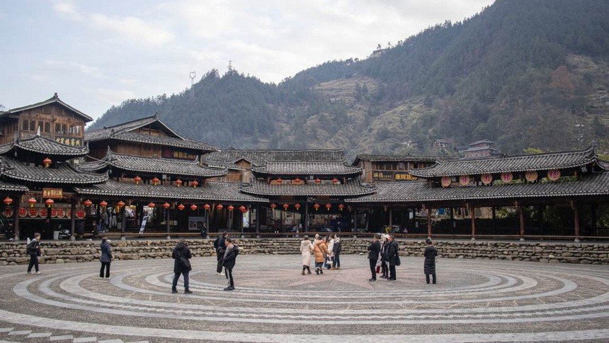 西江苗寨，一座讓你樂而忘返的深山秘境。姚晶權攝