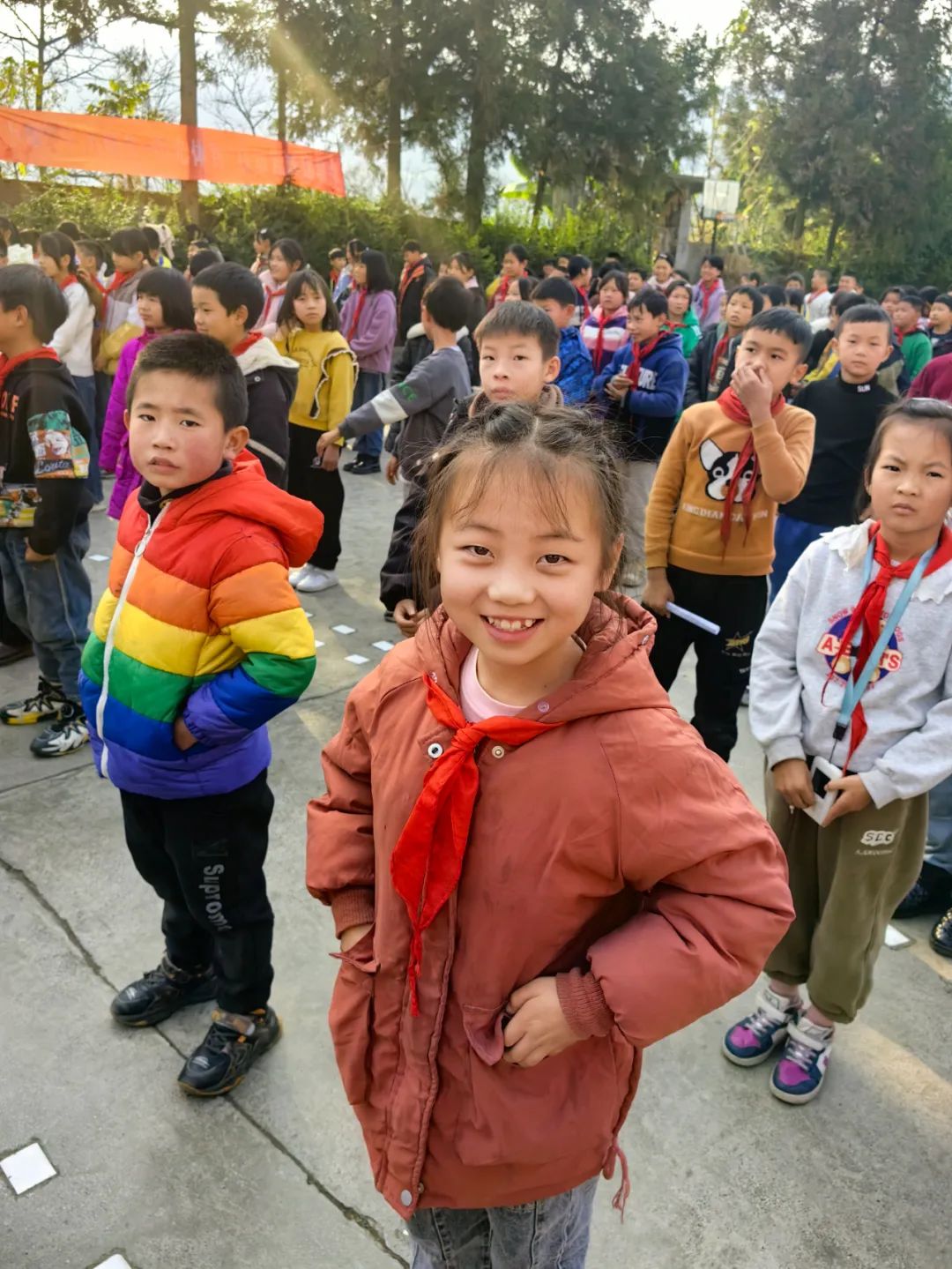 平寨小學的學生們。王佳佳供圖