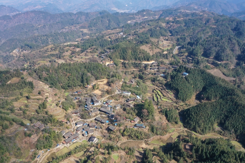 劍河縣柳川鎮巫堆村貌。