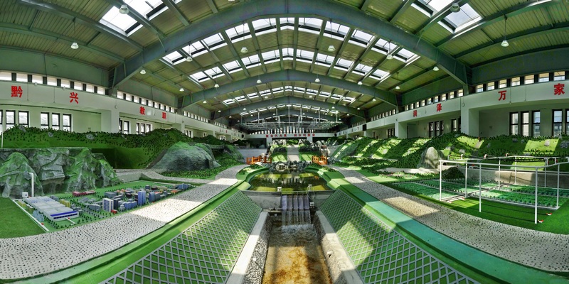 水利工程實訓中心（大禹館）全景。貴州水職院供圖