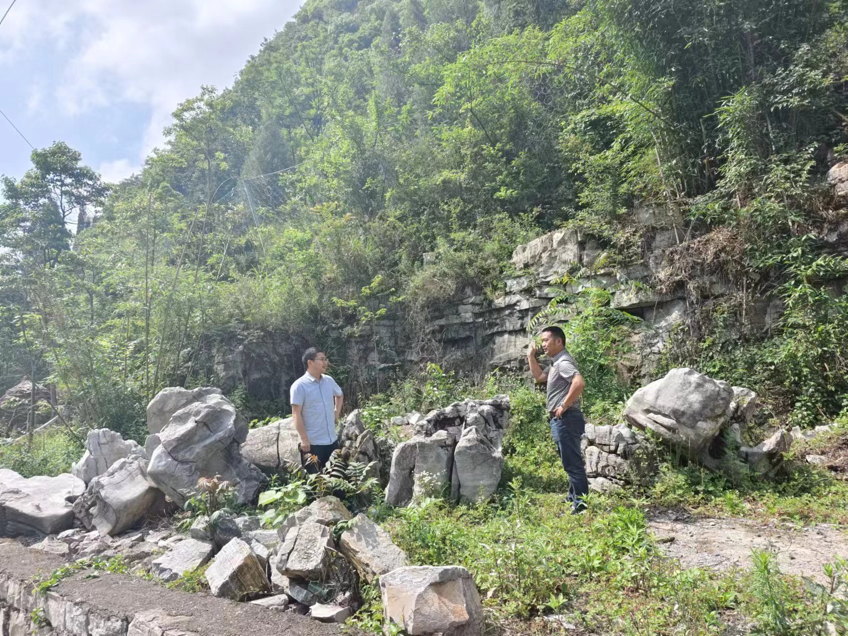 地質災害點隱患排查。