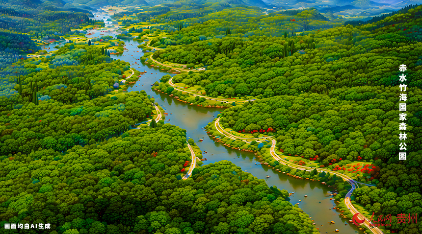 公園占地面積10666公頃（其中楠竹面積3200公頃），以浩瀚的“竹?！憋L光為主，是世界上面積最大、海拔最高的竹類國家森林公園。