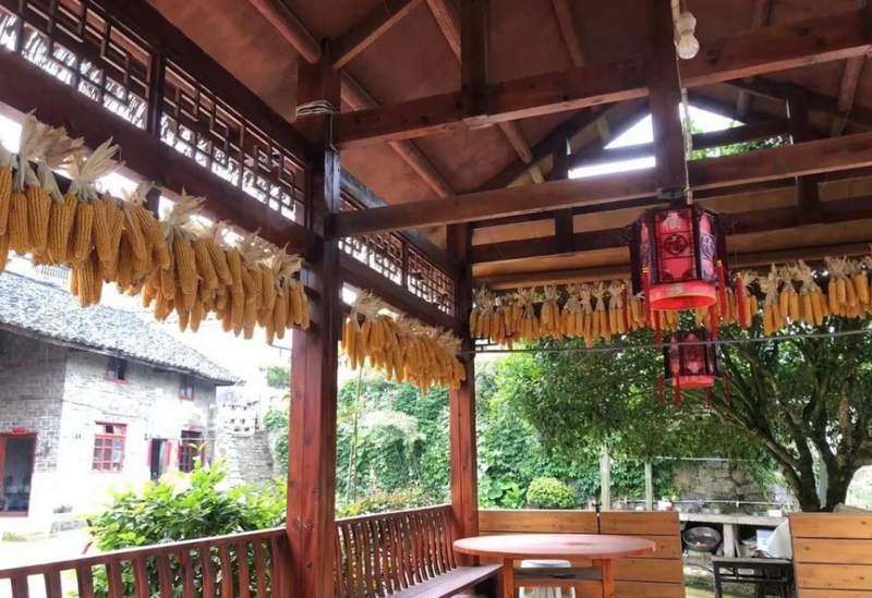 民宿小院。劉琳攝