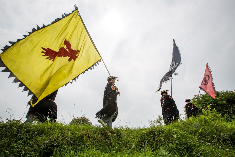 2020年6月30日，村民們正在貴州省畢節市百里杜鵑管理區普底鄉永豐村舉辦祭祀活動。
