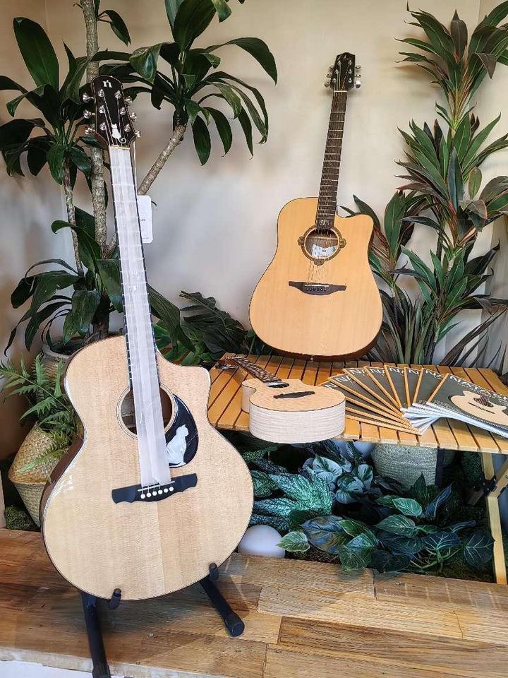 在民宿七封信·展閱店展出的“民宿 吉他民謠生活體驗經典場景”。