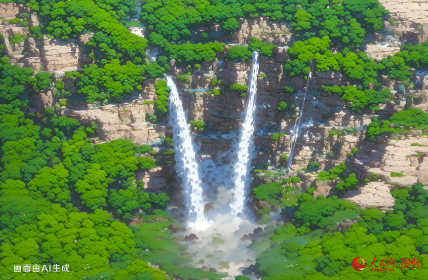 江凱河瀑布位于施秉縣甘溪鄉，是當地著名的自然景觀之一。