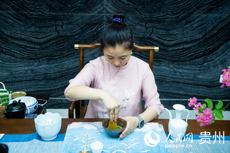 點茶。人民網 陽茜攝