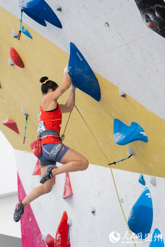 2024國際攀聯世界青年攀巖錦標賽比賽現場。人民網記者 涂敏攝