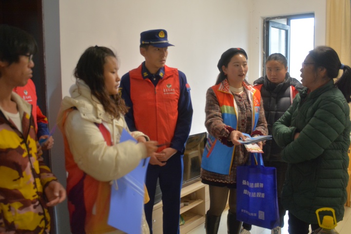 國際志愿者日慰問活動現場。