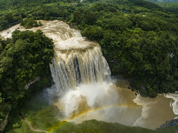 瀑布景觀。張韜攝
