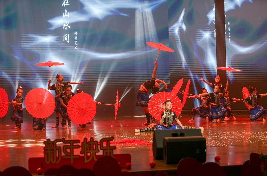 少兒春晚現場。