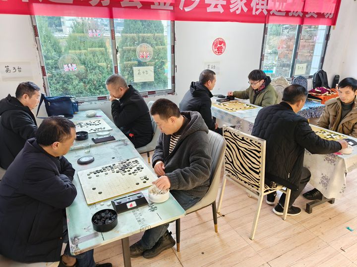 金沙縣新春圍棋賽比賽現場。