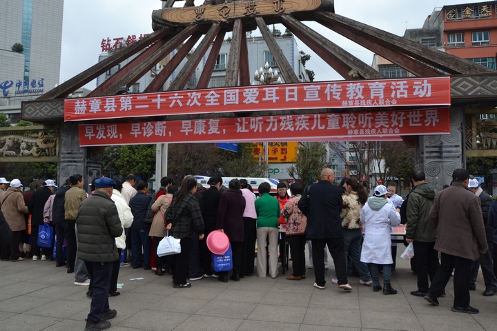 赫章縣開展全國愛耳日宣傳教育活動   劉虹艷  攝.JPG