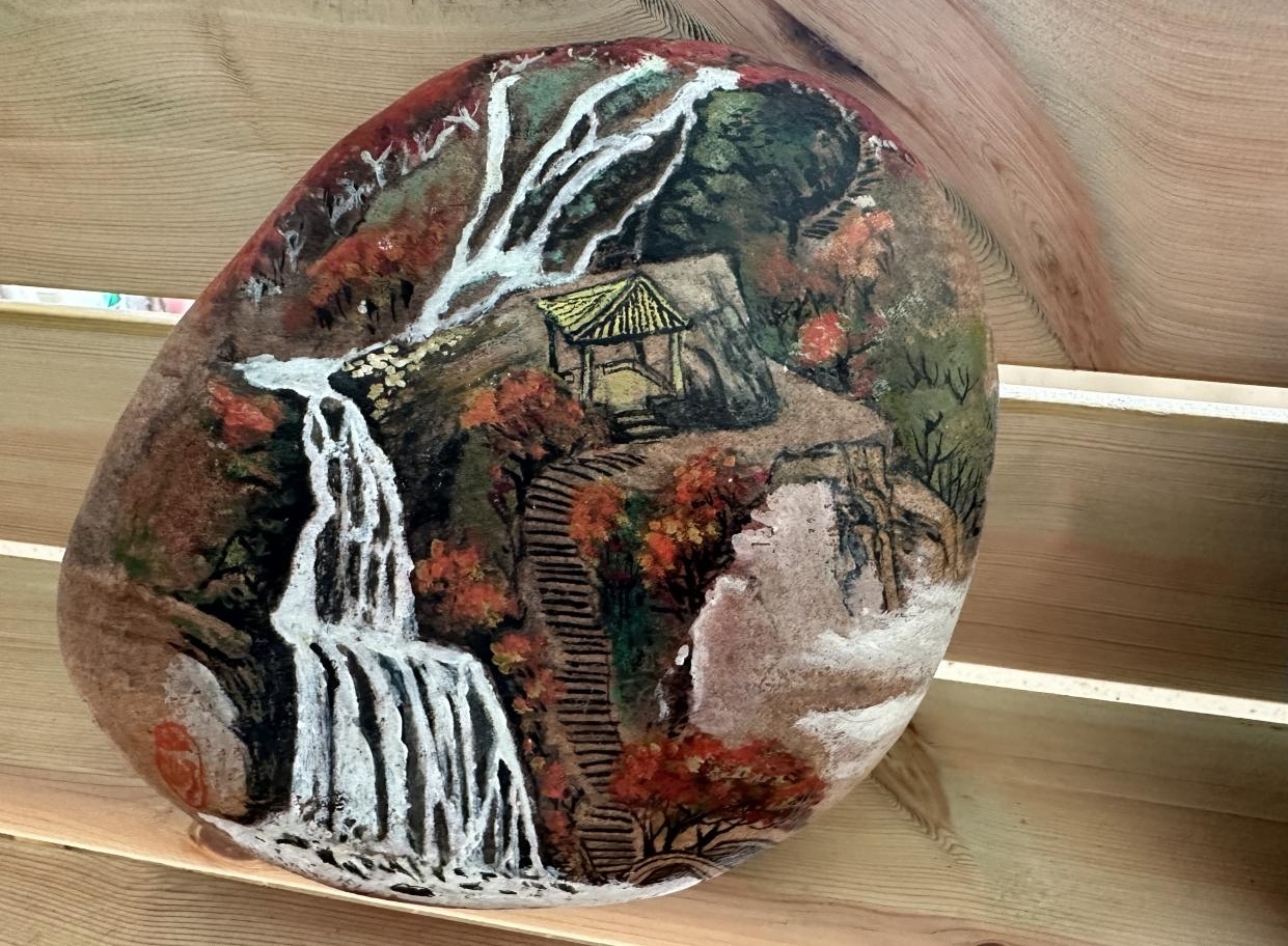 紫云山水畫。