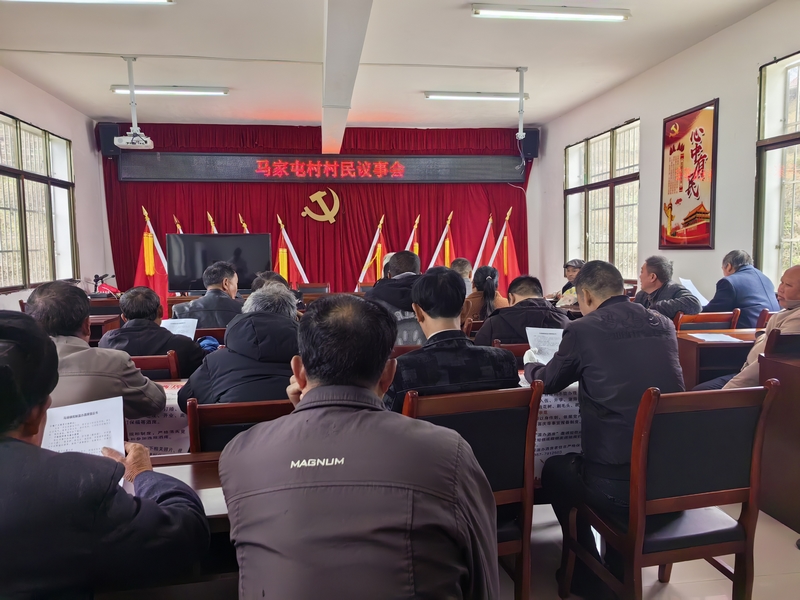 織金縣馬場鎮馬家屯村召開村民議事會。