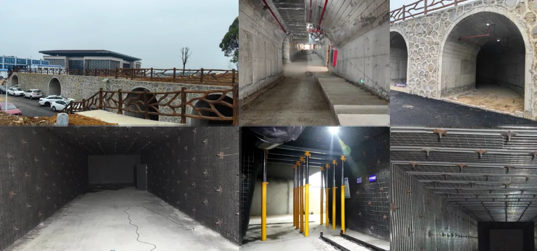 建設中的校內仿真模擬礦井。