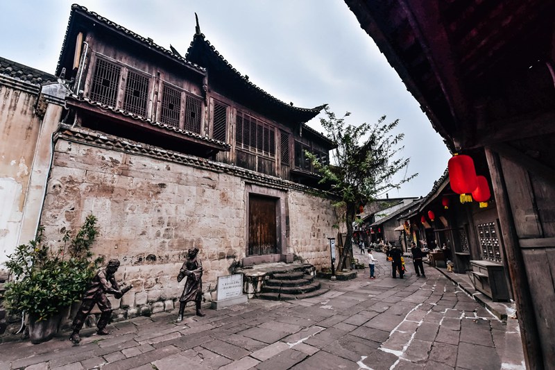 土城古鎮一角。