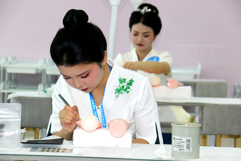 美甲賽項現場。王星攝