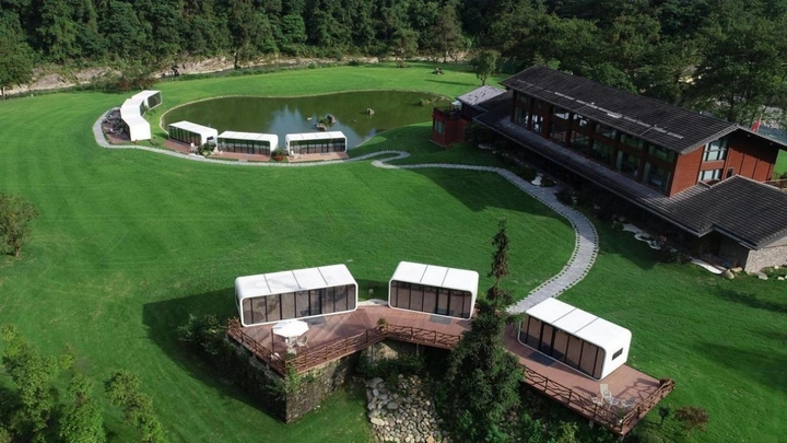 民宿一角。