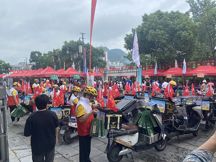 活動現場。