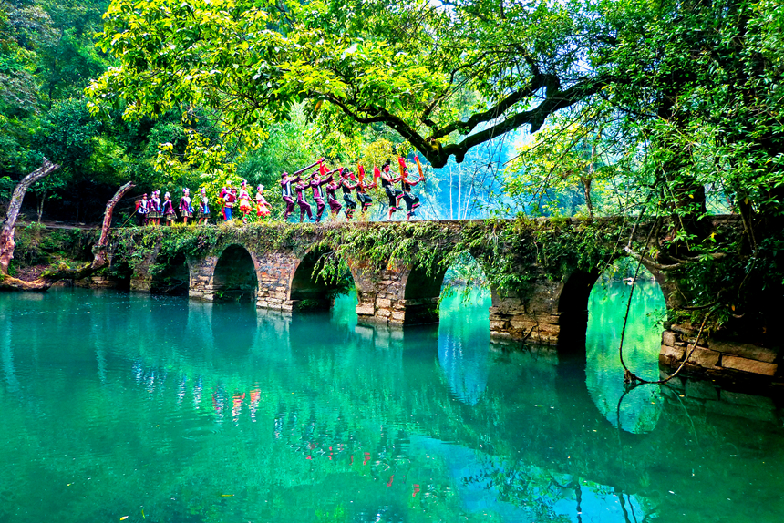 小七孔古橋。貴州省林業局供圖