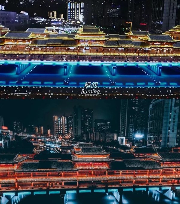 西山大橋是《無名之輩》的取景地之一，橋身燈光璀璨，站在橋頭俯瞰夜景，隨手一拍就是大片。圖/網絡