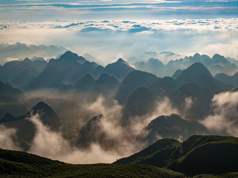 阿西里西大草原云海日出景觀。