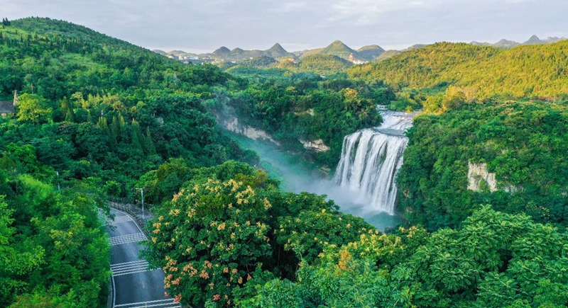 圖為黃果樹景區。