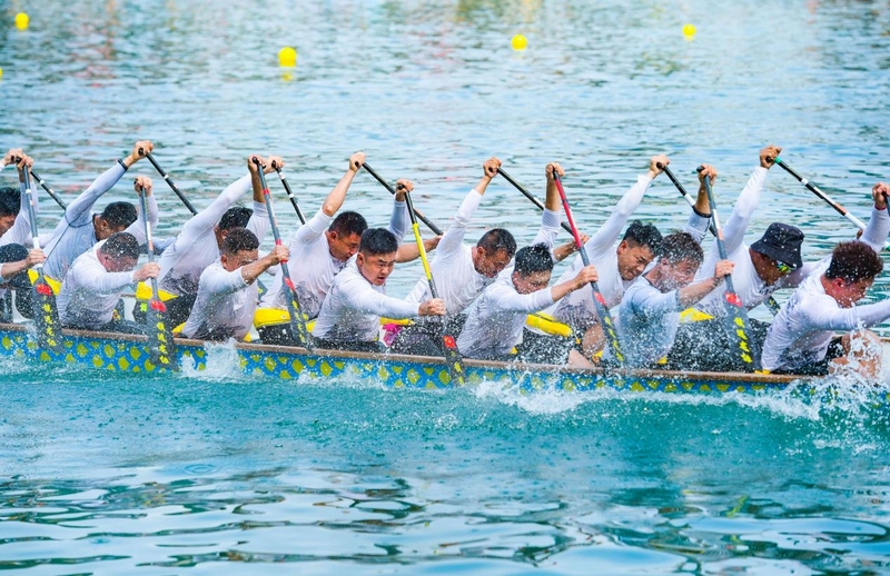 龍舟賽現場。