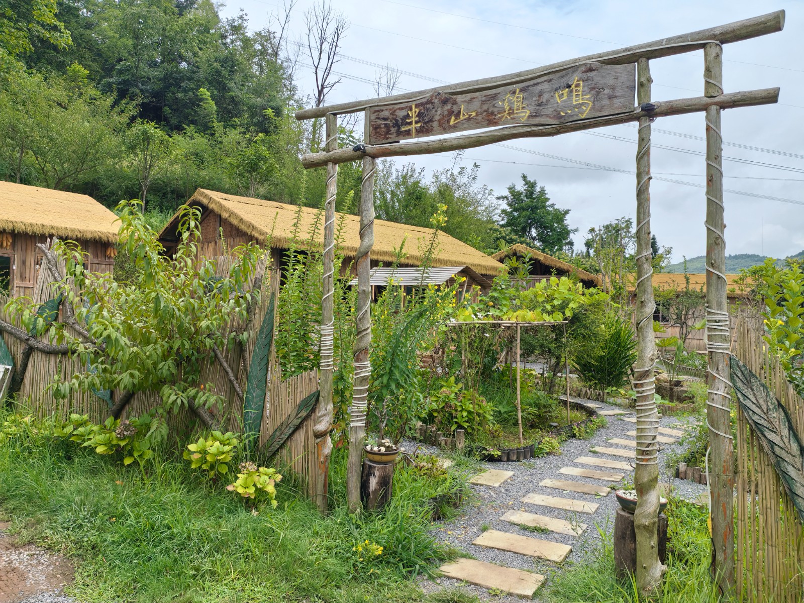 家庭農場——“半山雞鳴”  。