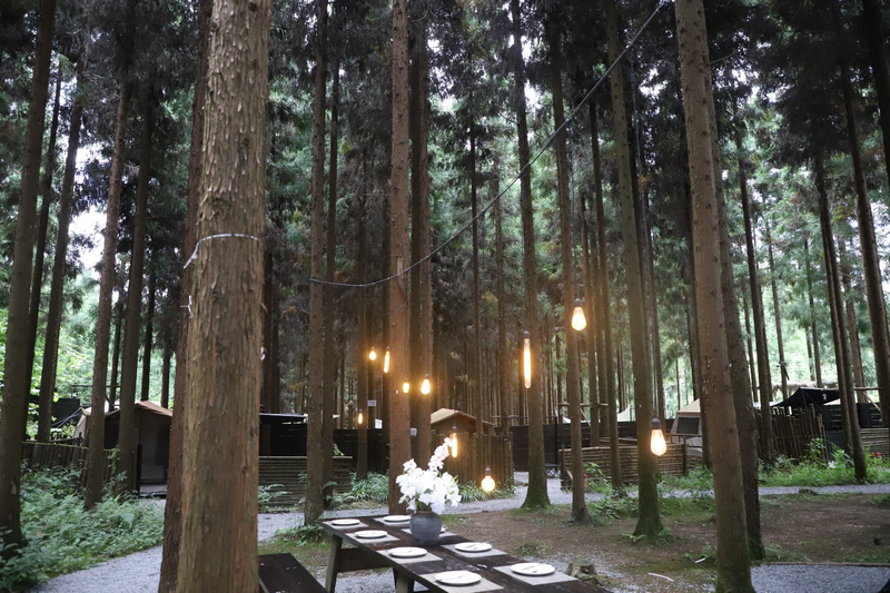 修文縣山尋露營基地一角。陶群攝