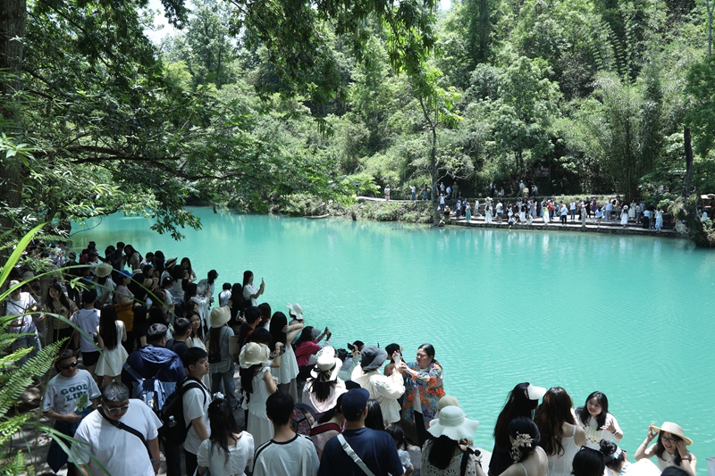1 圖為景區內人頭攢動.JPG