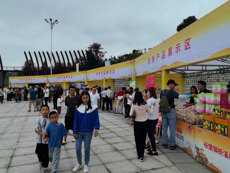 修文獼猴桃系列產品展示區。謝蘭攝