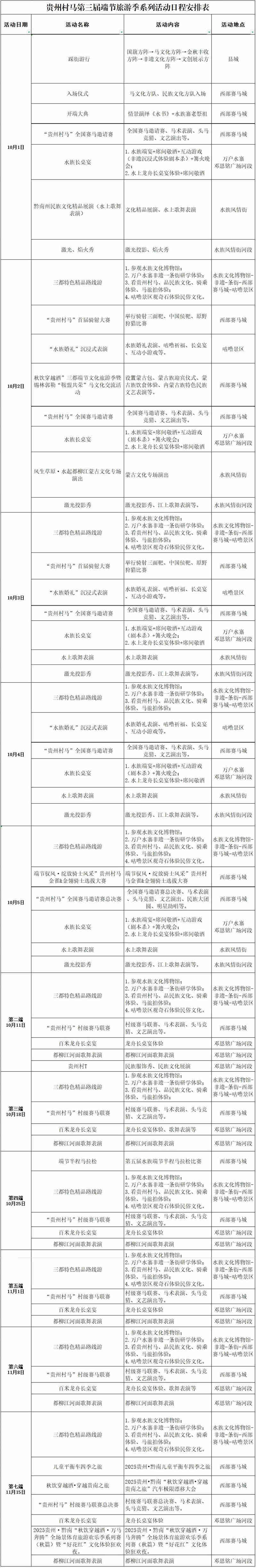 過端節日安排表。