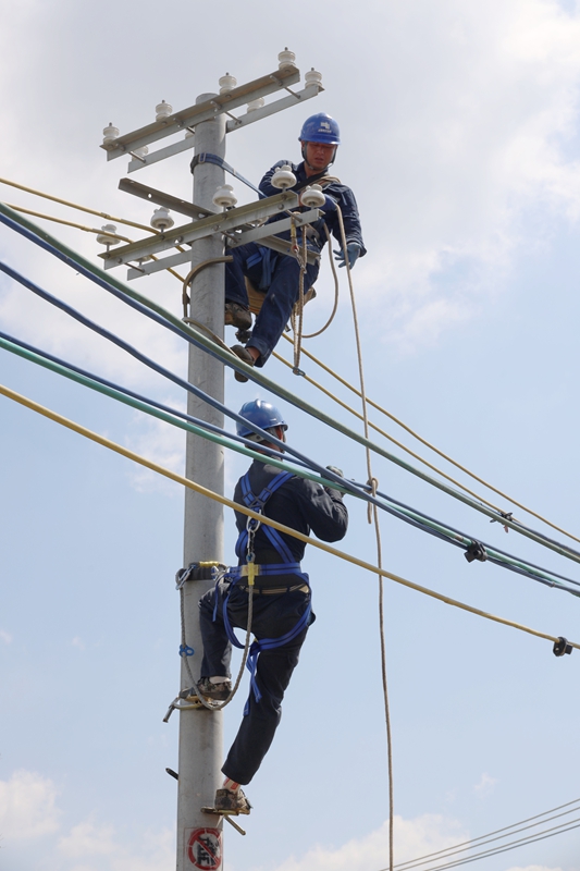 配電線路搶修現場。盧關文 攝.JPG