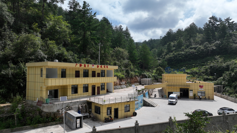 石龍溝水廠生產基地近照。